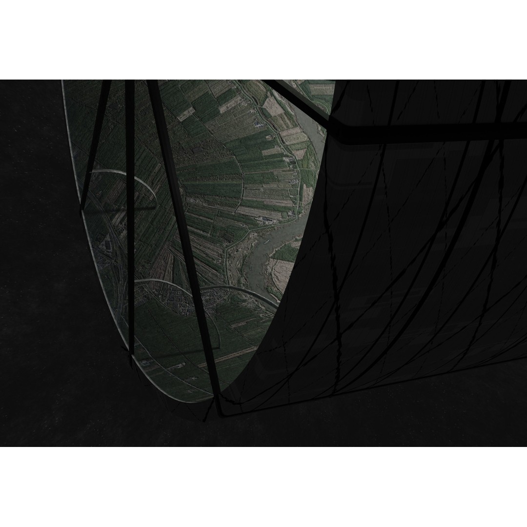 O'Neill Cylinder 3D Model – Low Poly Space Habitat, FBX, PBR - View 23