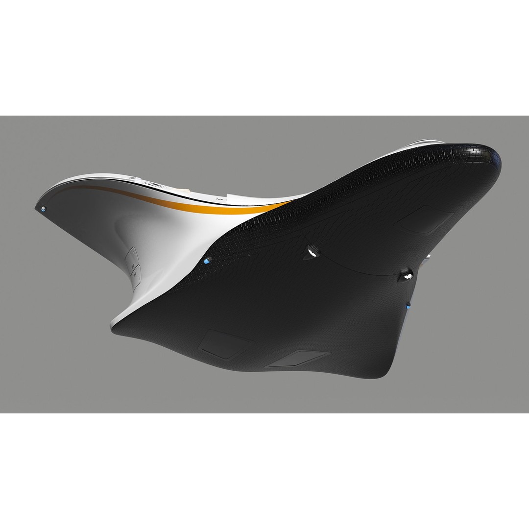 Futuristic Shuttle Spaceship 3D Model – High Poly PBR Asset, FBX, OBJ - View 7
