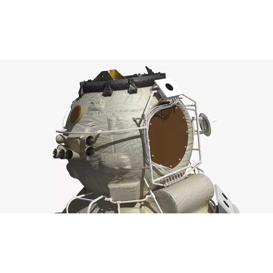 ISS Functional Cargo Block Zarya 3D Model – High Poly PBR Space Module, FBX - View 10