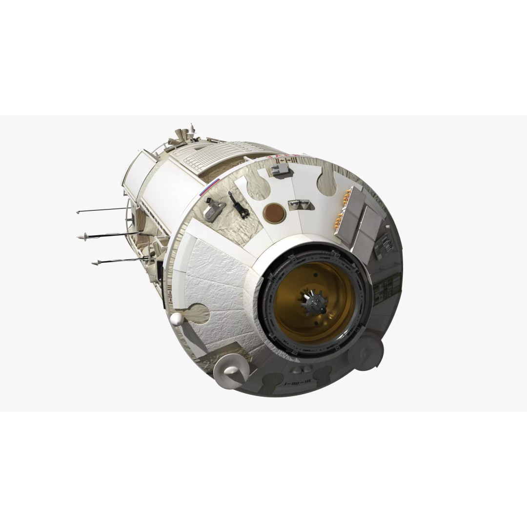 ISS Functional Cargo Block Zarya 3D Model – High Poly PBR Space Module, FBX - View 6