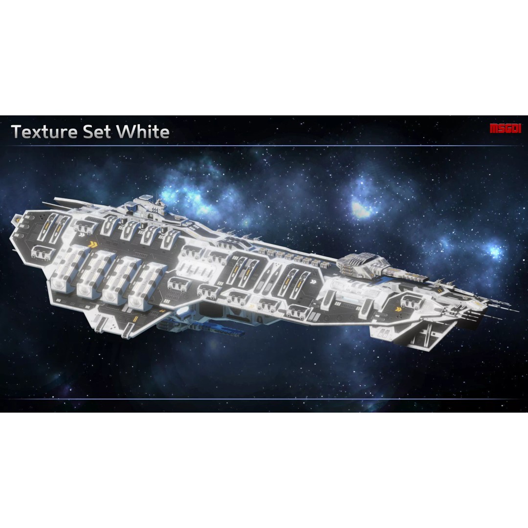 Bismarck Super Dreadnought 3D Model – Low Poly Game Asset, FBX - View 11