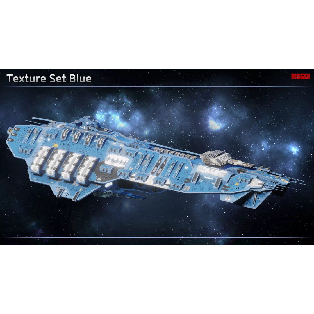 Bismarck Super Dreadnought 3D Model – Low Poly Game Asset, FBX - View 7