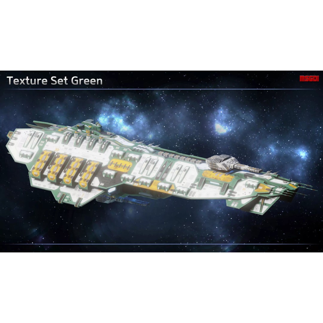 Bismarck Super Dreadnought 3D Model – Low Poly Game Asset, FBX - View 8