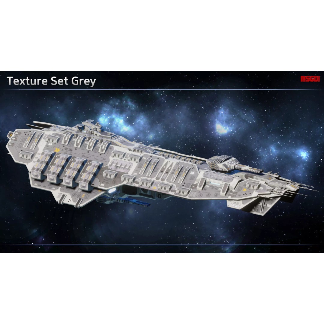 Bismarck Super Dreadnought 3D Model – Low Poly Game Asset, FBX - View 9