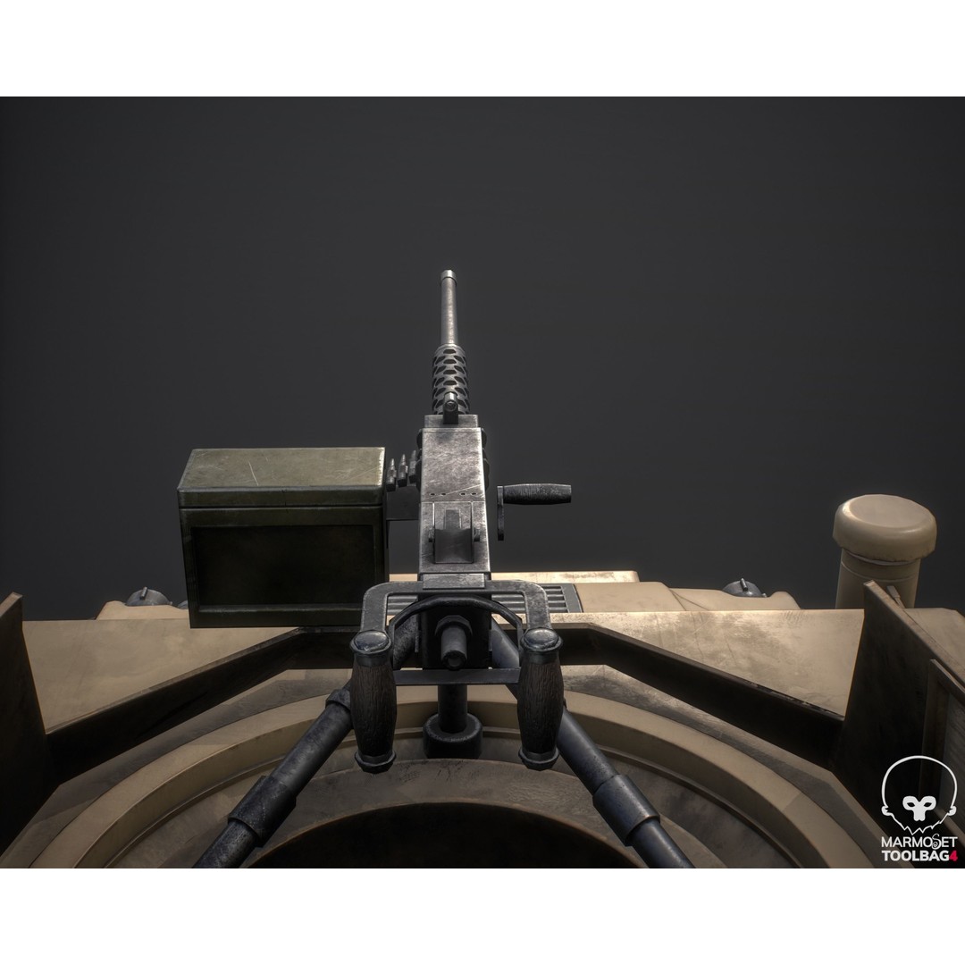 HMMWV 3D Model – Low Poly Military Vehicle, Game Ready, FBX - View 7