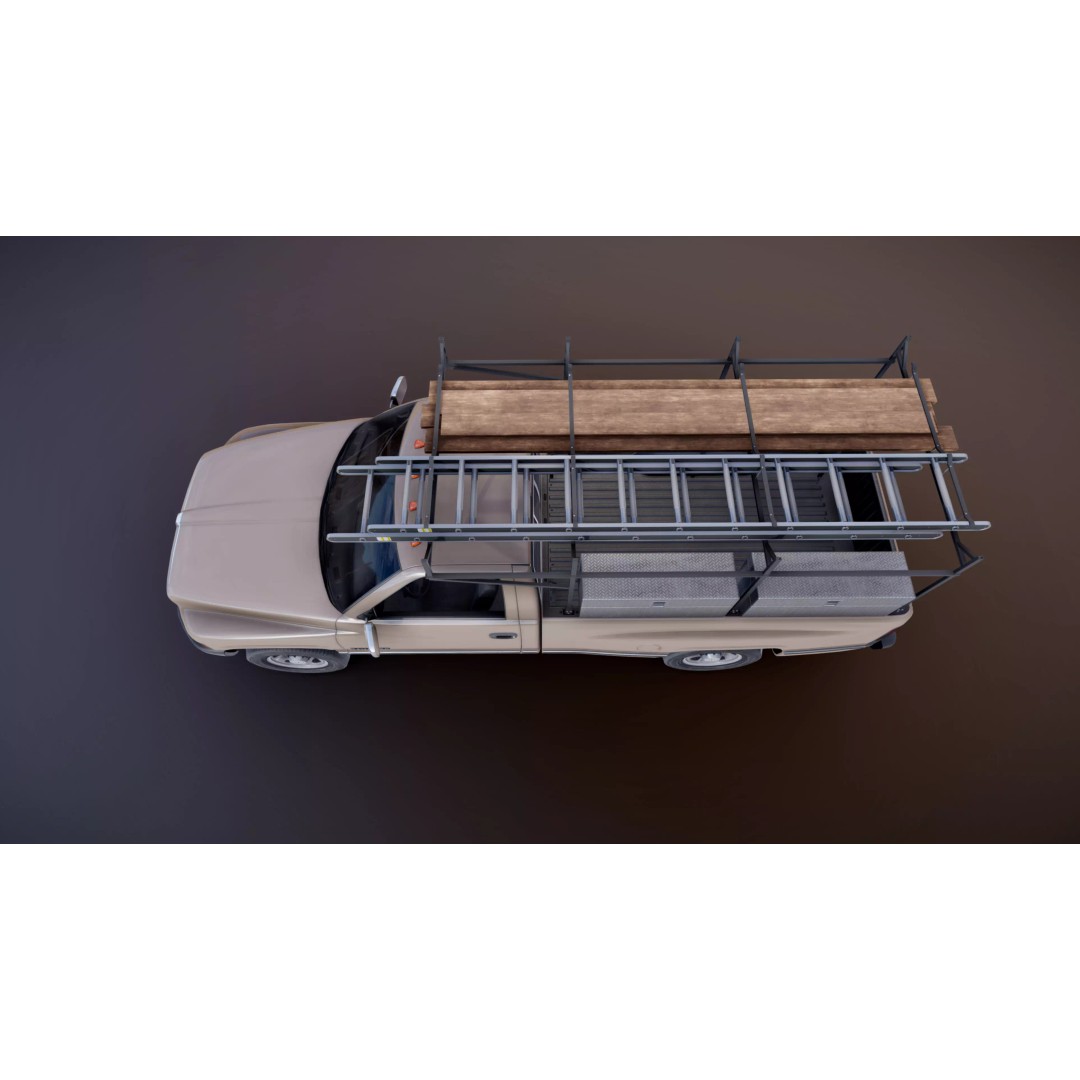 Dodge Ram 1995 3D Model – Low Poly Vehicle Asset, FBX, PBR Textures - View 22