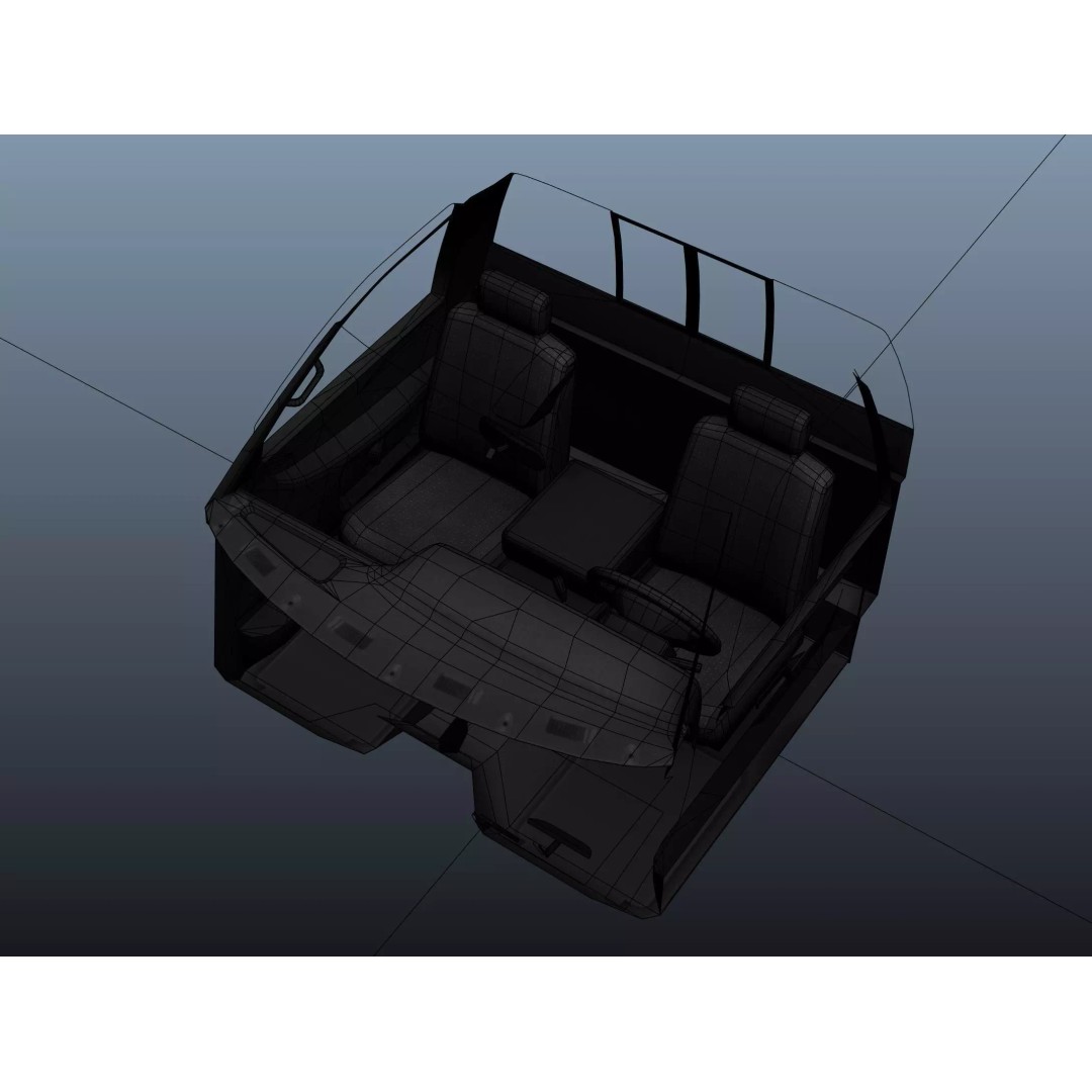 Dodge Ram 1995 3D Model – Low Poly Vehicle Asset, FBX, PBR Textures - View 39