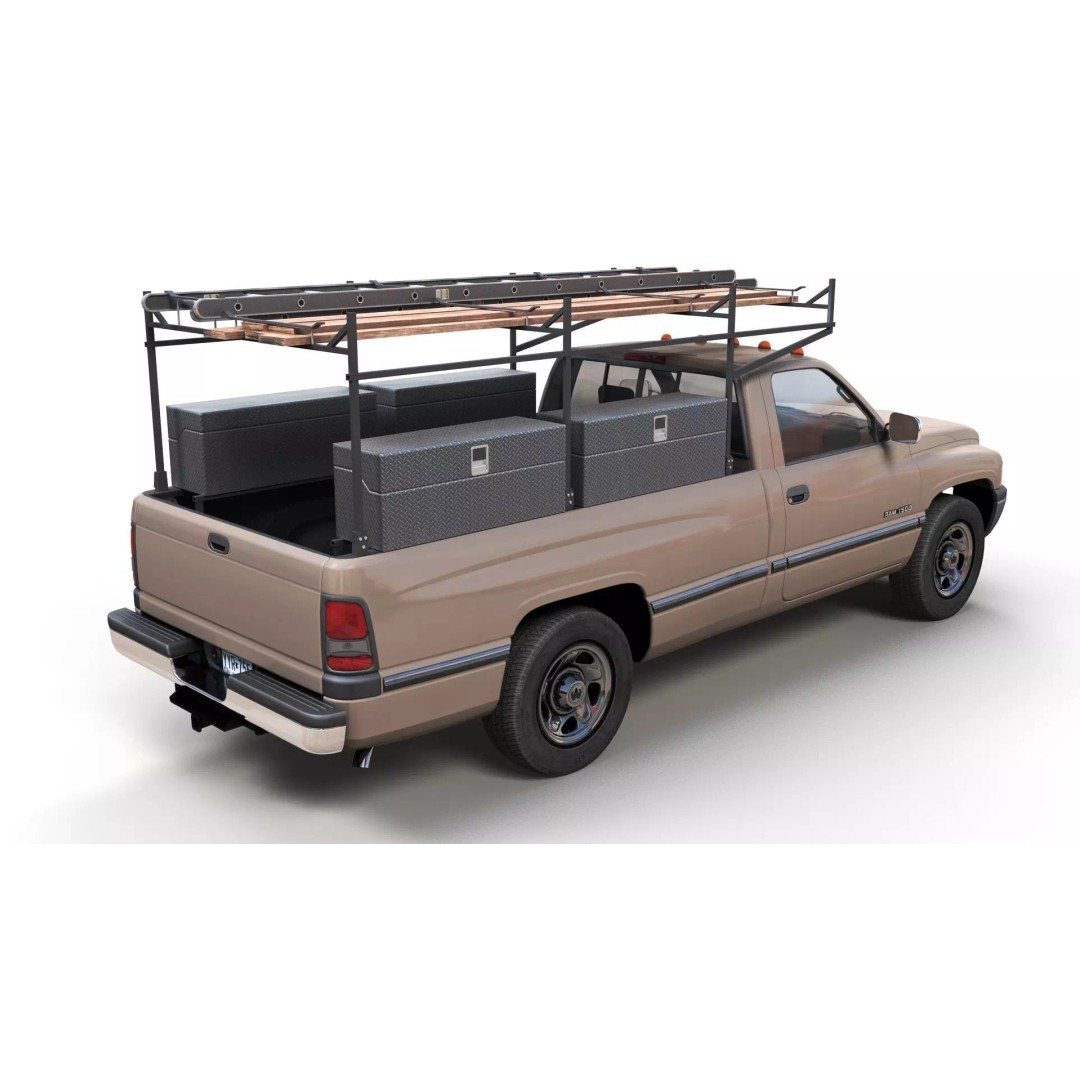 Dodge Ram 1995 3D Model – Low Poly Vehicle Asset, FBX, PBR Textures - View 4