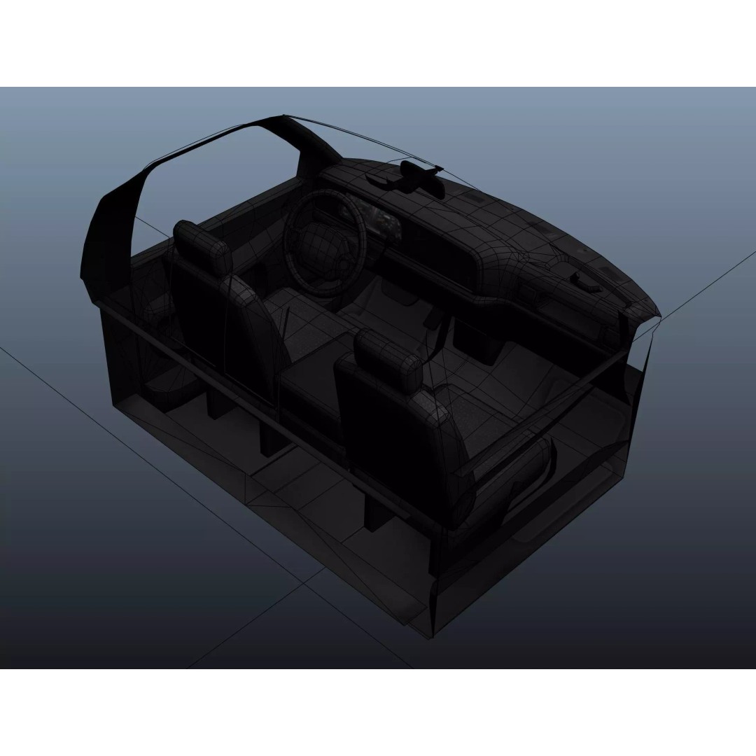 Dodge Ram 1995 3D Model – Low Poly Vehicle Asset, FBX, PBR Textures - View 40