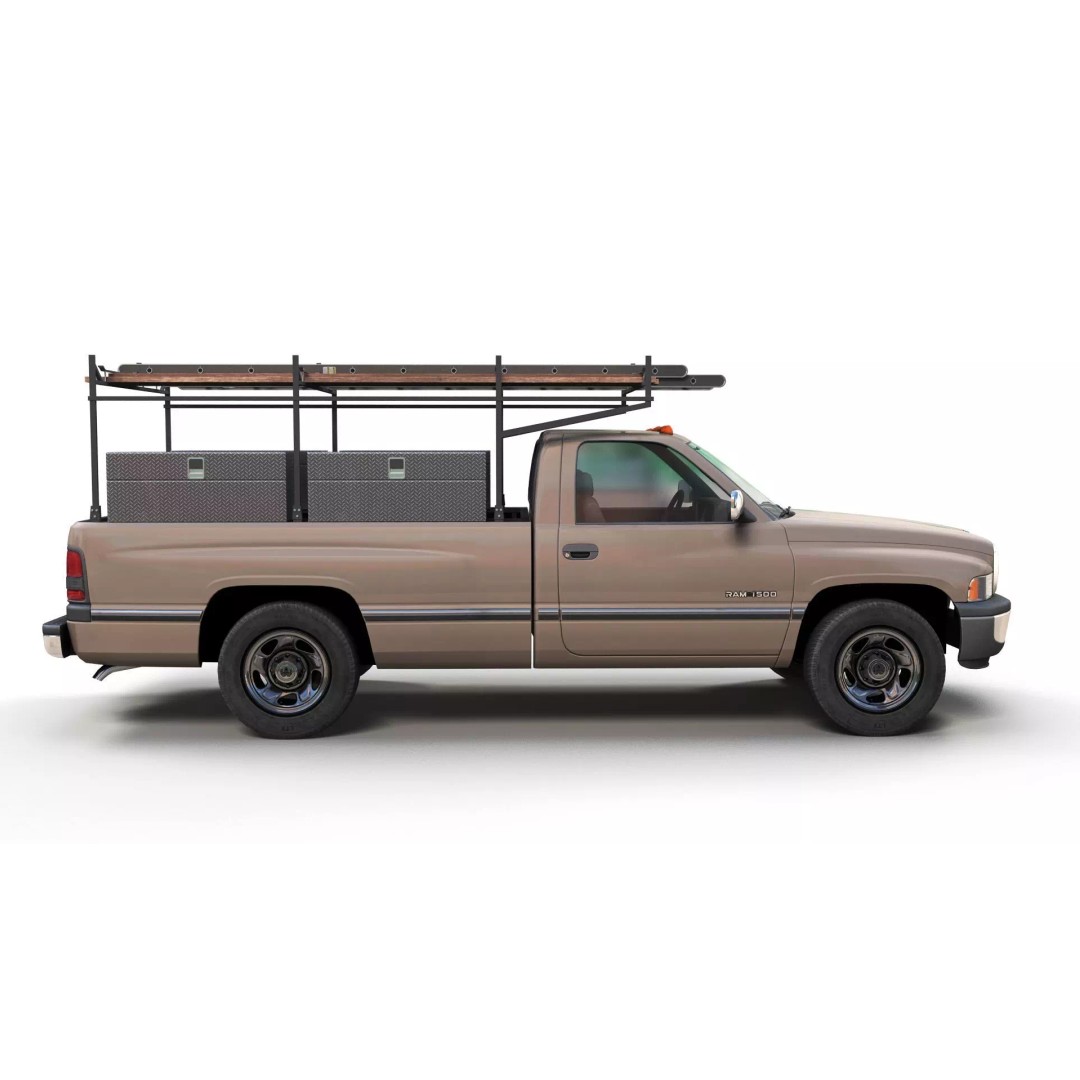 Dodge Ram 1995 3D Model – Low Poly Vehicle Asset, FBX, PBR Textures - View 5