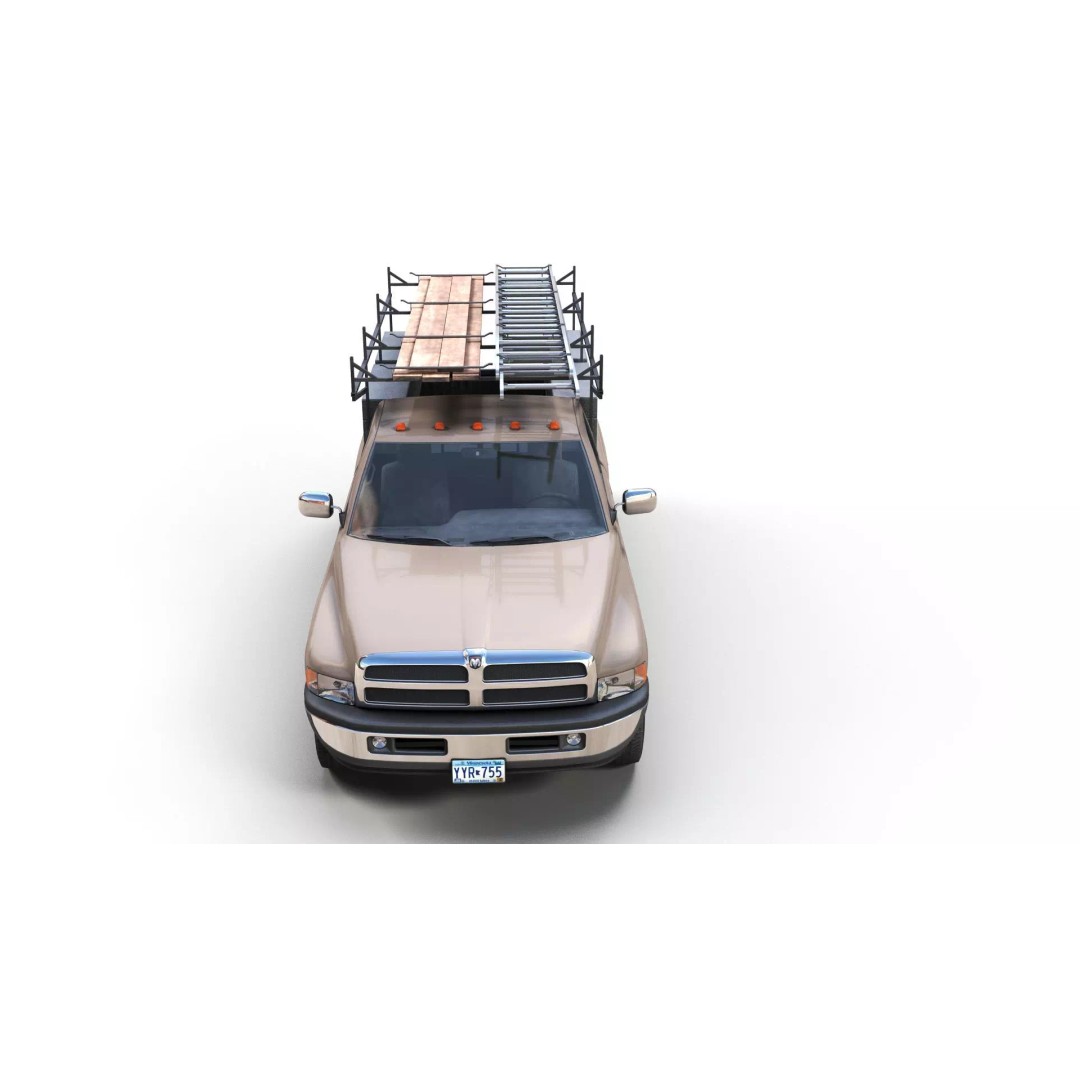 Dodge Ram 1995 3D Model – Low Poly Vehicle Asset, FBX, PBR Textures - View 9