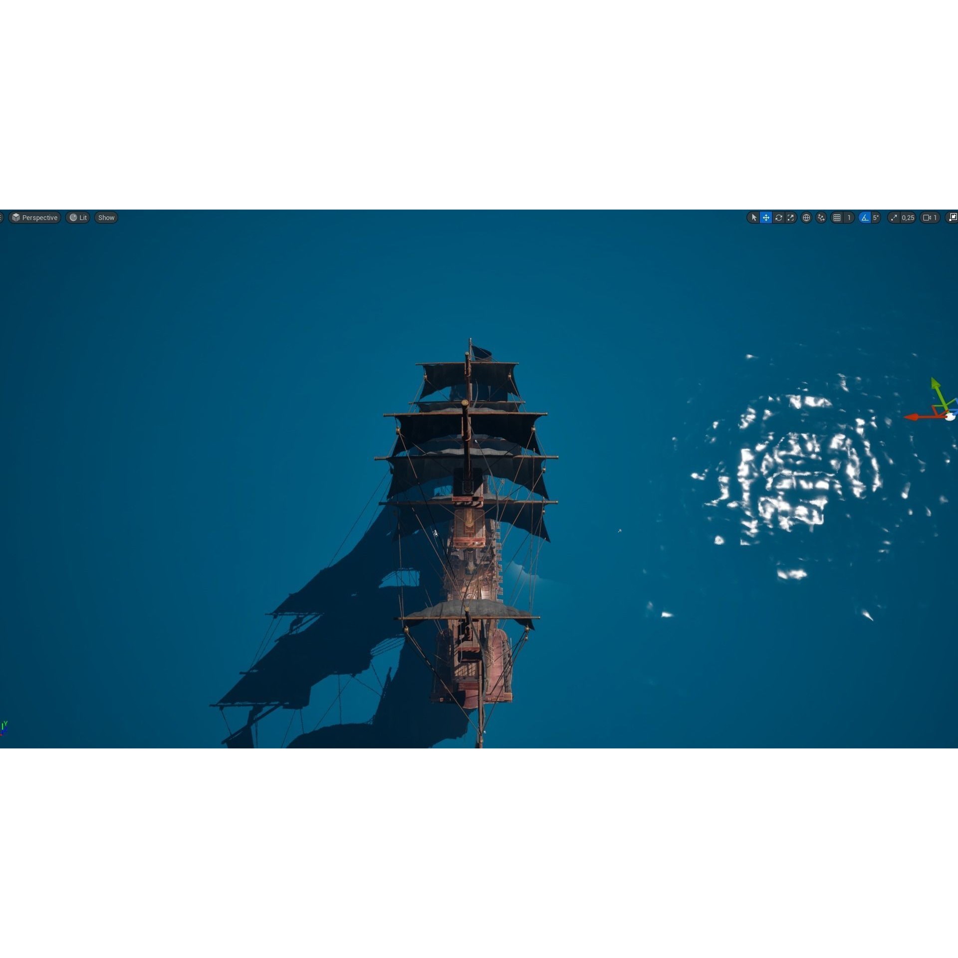 Galleon Spartan - Low-Poly Game-Ready 3D Model - View 14