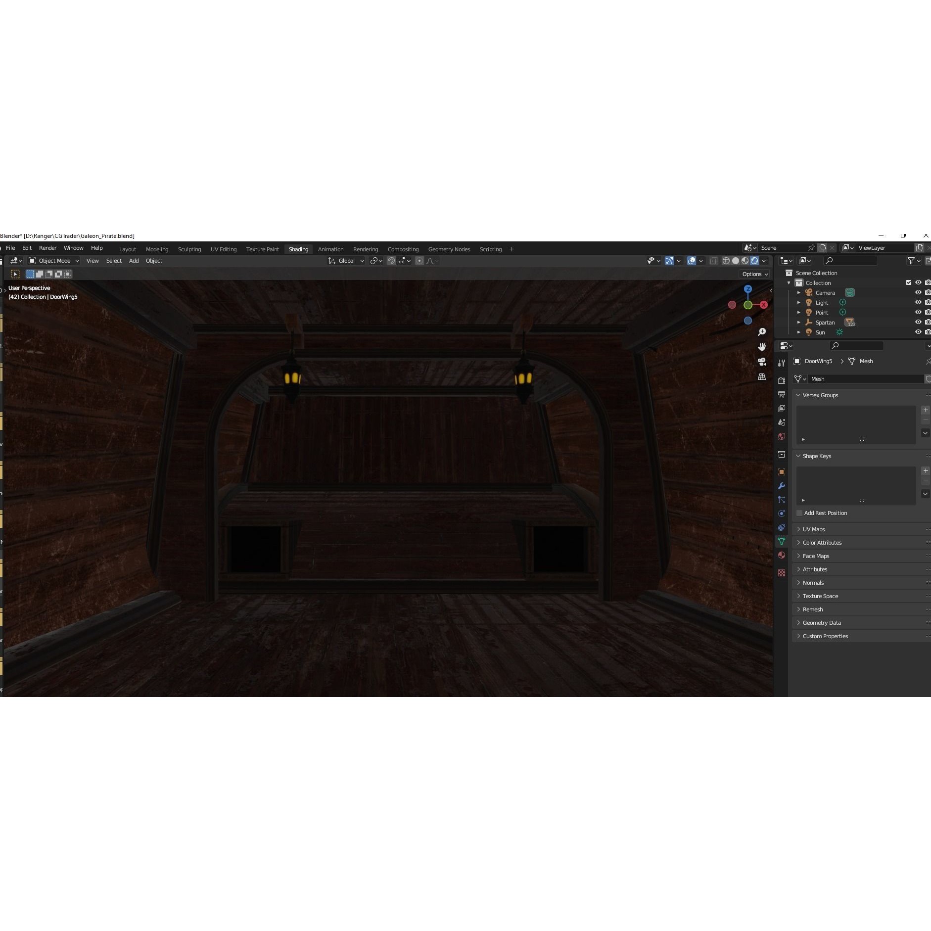Galleon Spartan - Low-Poly Game-Ready 3D Model - View 29