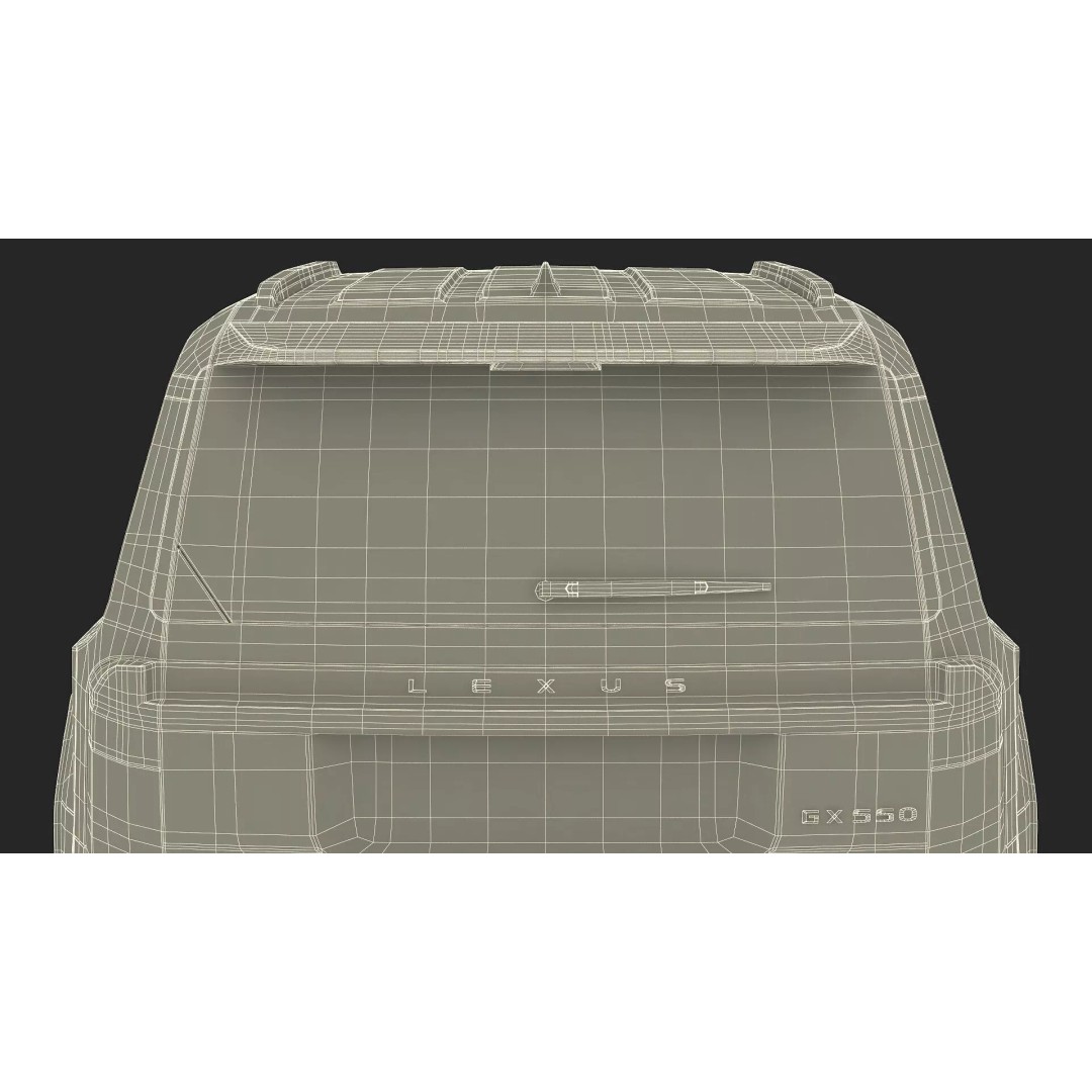 Lexus GX 550 SUV 3D Model – Rigged Luxury Off-Road Vehicle, FBX