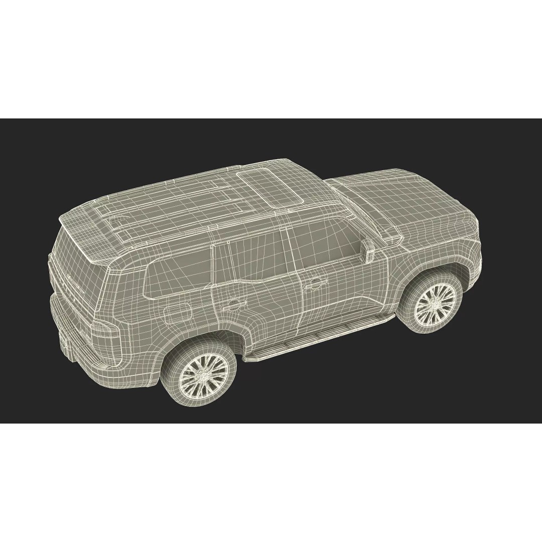 Lexus GX 550 SUV 3D Model – Rigged Luxury Off-Road Vehicle, FBX - View 31