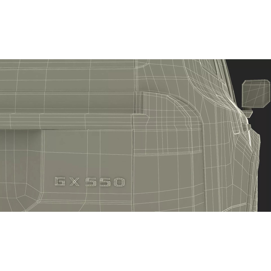 Lexus GX 550 SUV 3D Model – Rigged Luxury Off-Road Vehicle, FBX - View 32