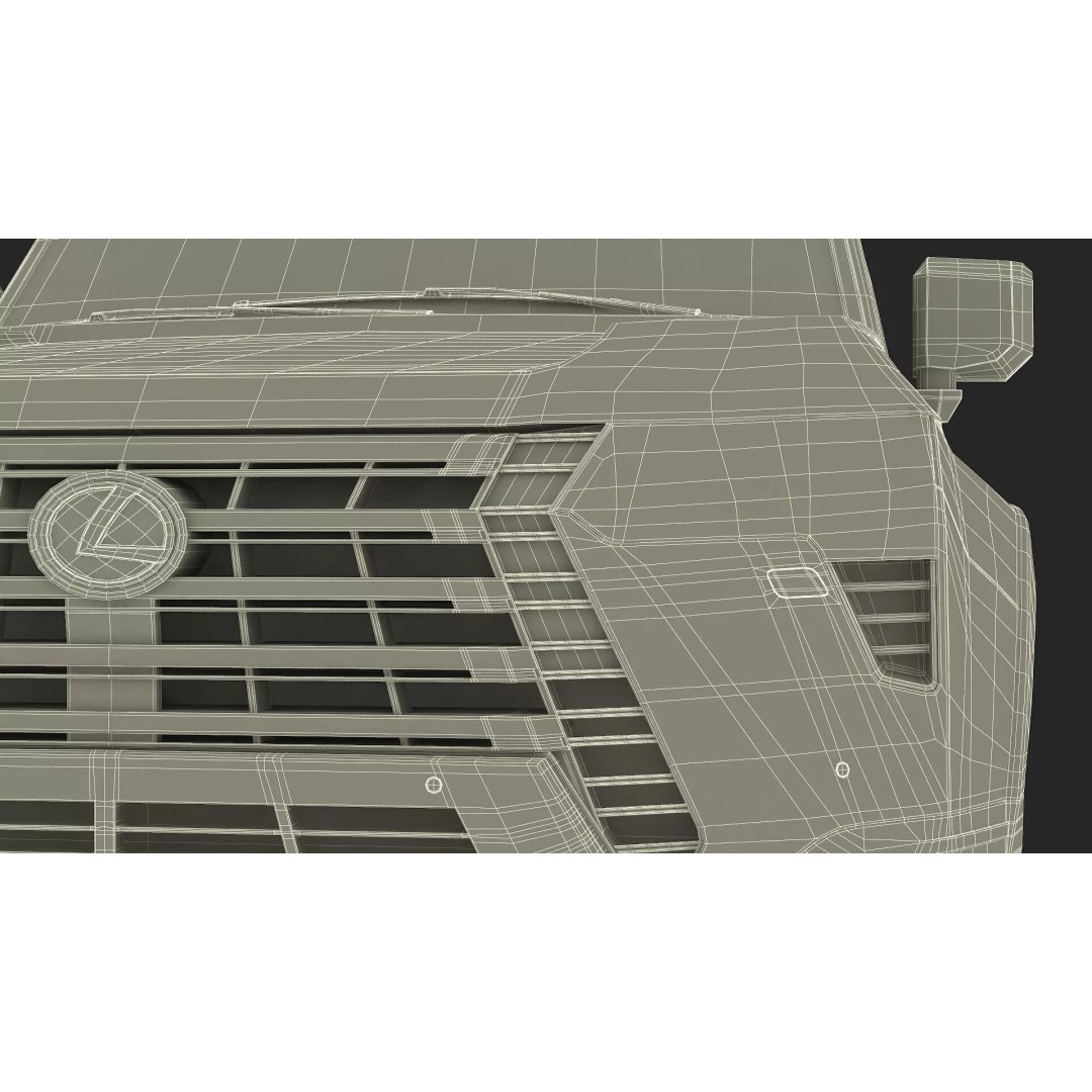 Lexus GX 550 SUV 3D Model – Rigged Luxury Off-Road Vehicle, FBX - View 34