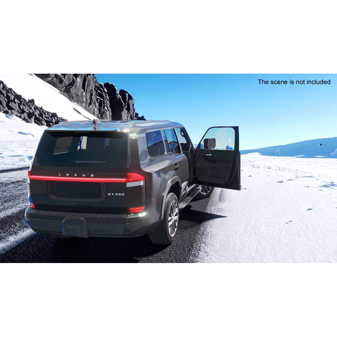 Lexus GX 550 SUV 3D Model – Rigged Luxury Off-Road Vehicle, FBX - View 4