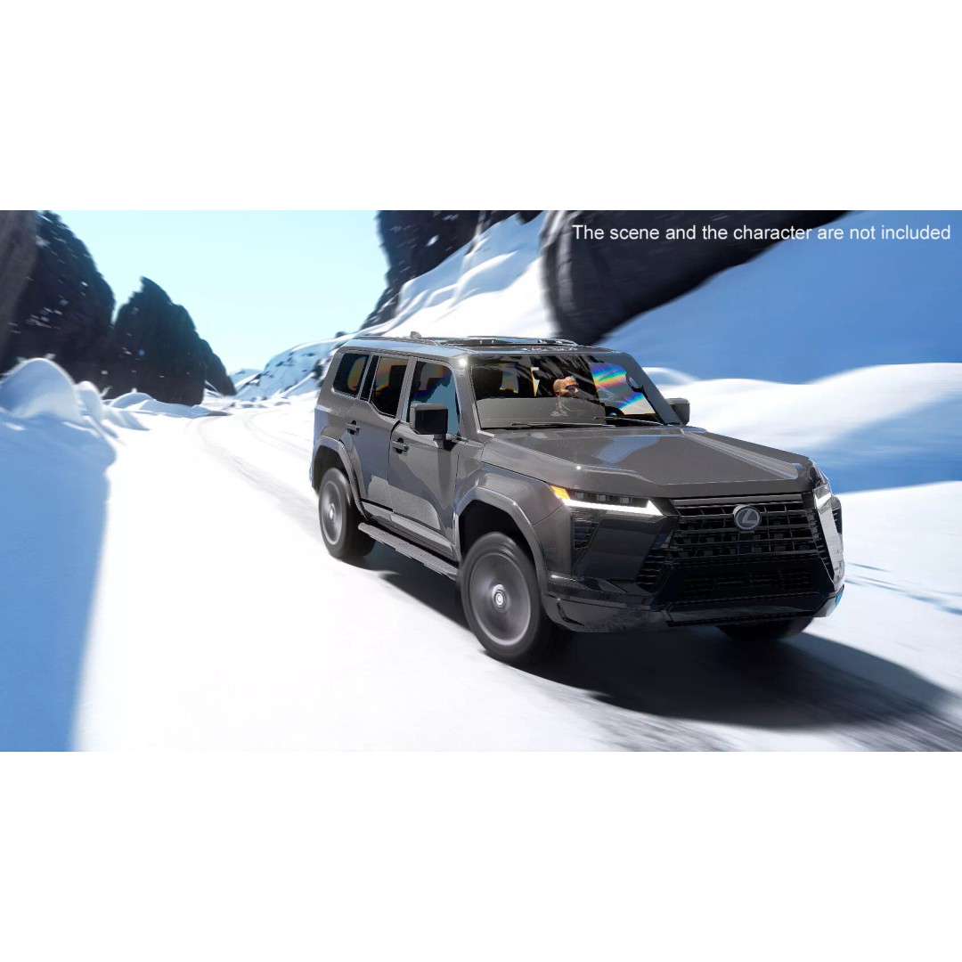 Lexus GX 550 SUV 3D Model – Rigged Luxury Off-Road Vehicle, FBX - View 5