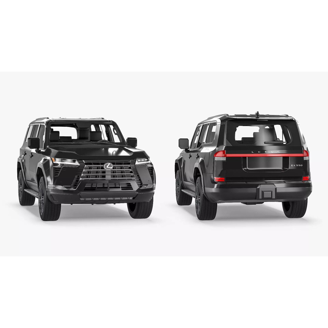 Lexus GX 550 SUV 3D Model – Rigged Luxury Off-Road Vehicle, FBX - View 8
