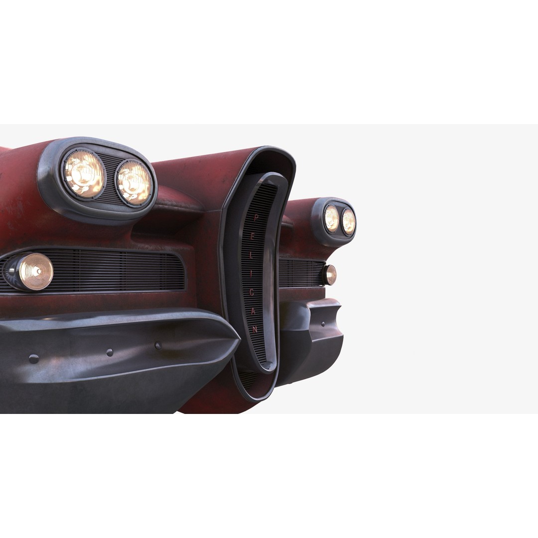 Futuristic Flying Car 3D Model – High Poly PBR Vehicle, FBX, OBJ - View 8