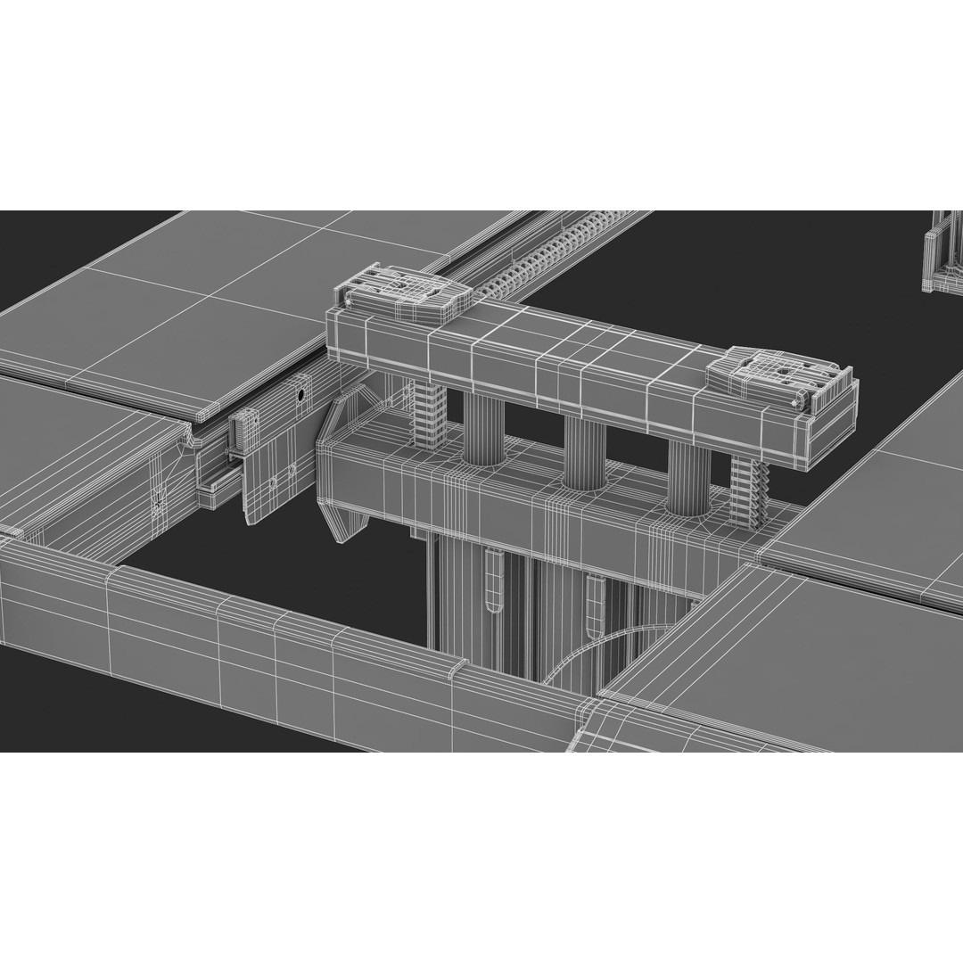 4 Post Car Lift 3D Model – High Quality, Game-Ready Formats - View 19