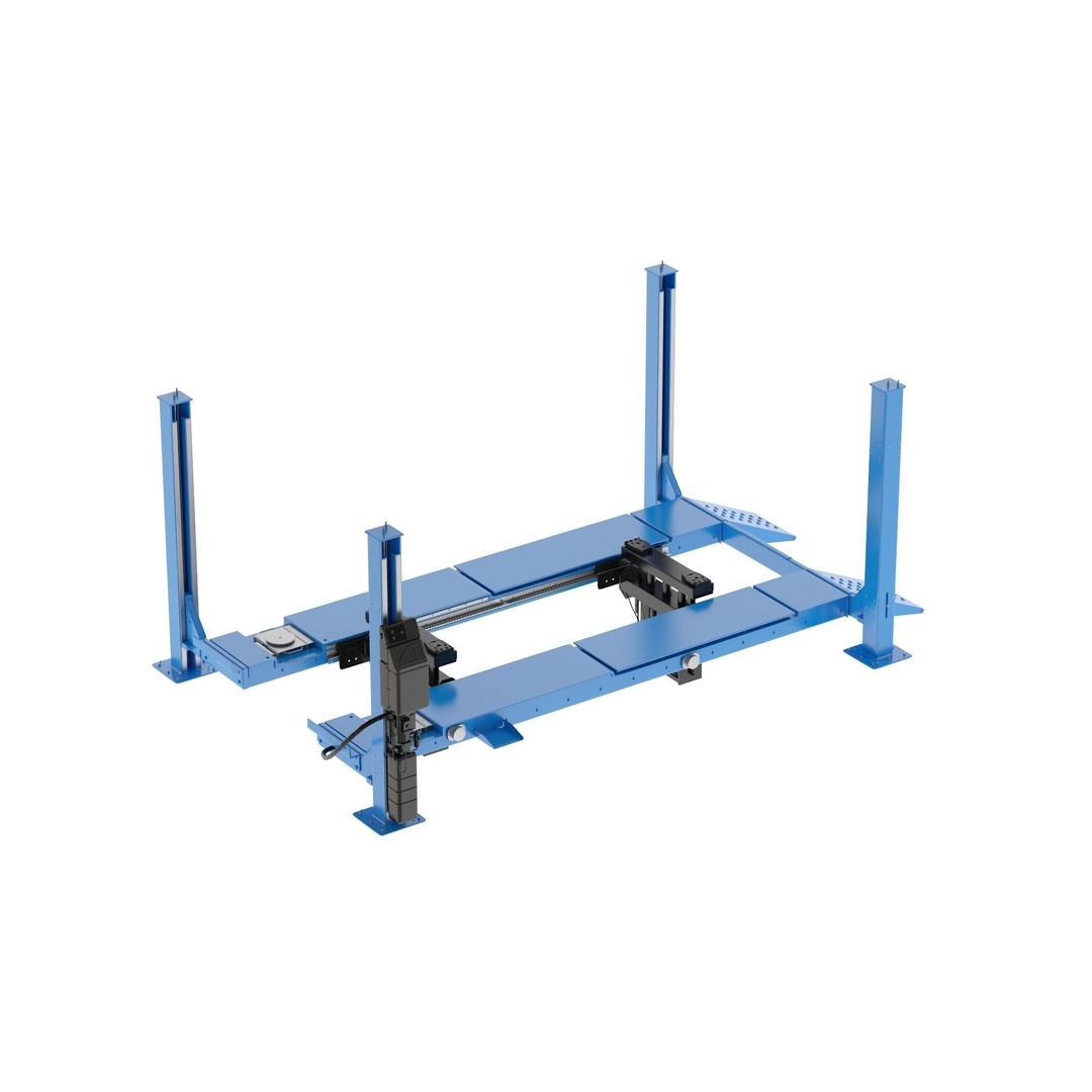 4 Post Car Lift 3D Model – High Quality, Game-Ready Formats - View 3