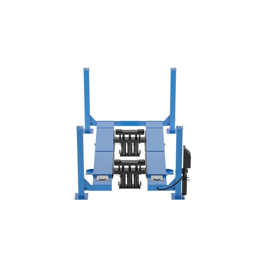 4 Post Car Lift 3D Model – High Quality, Game-Ready Formats - View 4