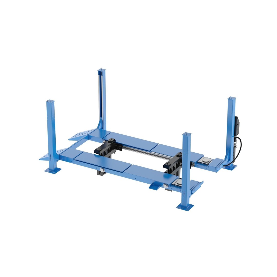 4 Post Car Lift 3D Model – High Quality, Game-Ready Formats - View 5