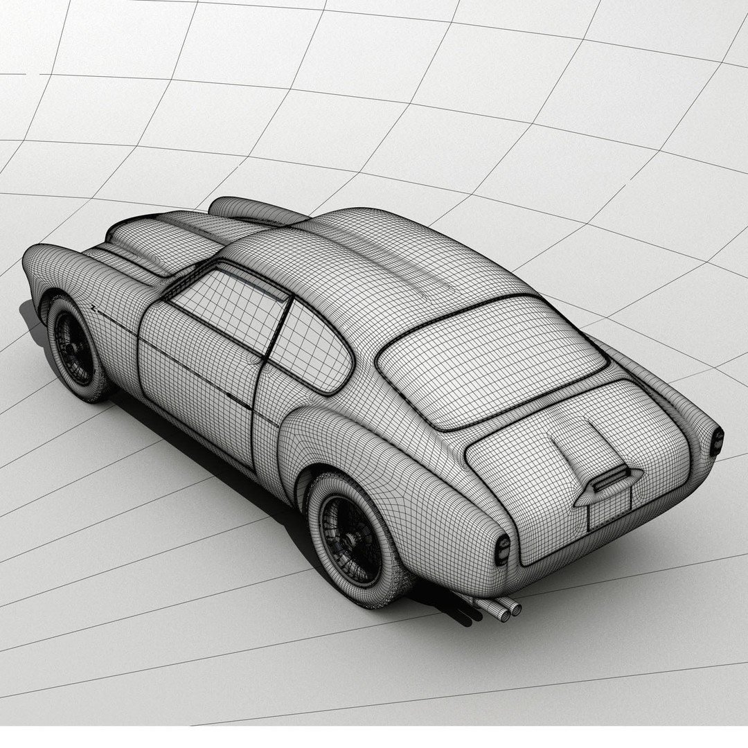 Alfa Romeo 1900 SSZ 3D Model – High Detail Racing Car, FBX & OBJ