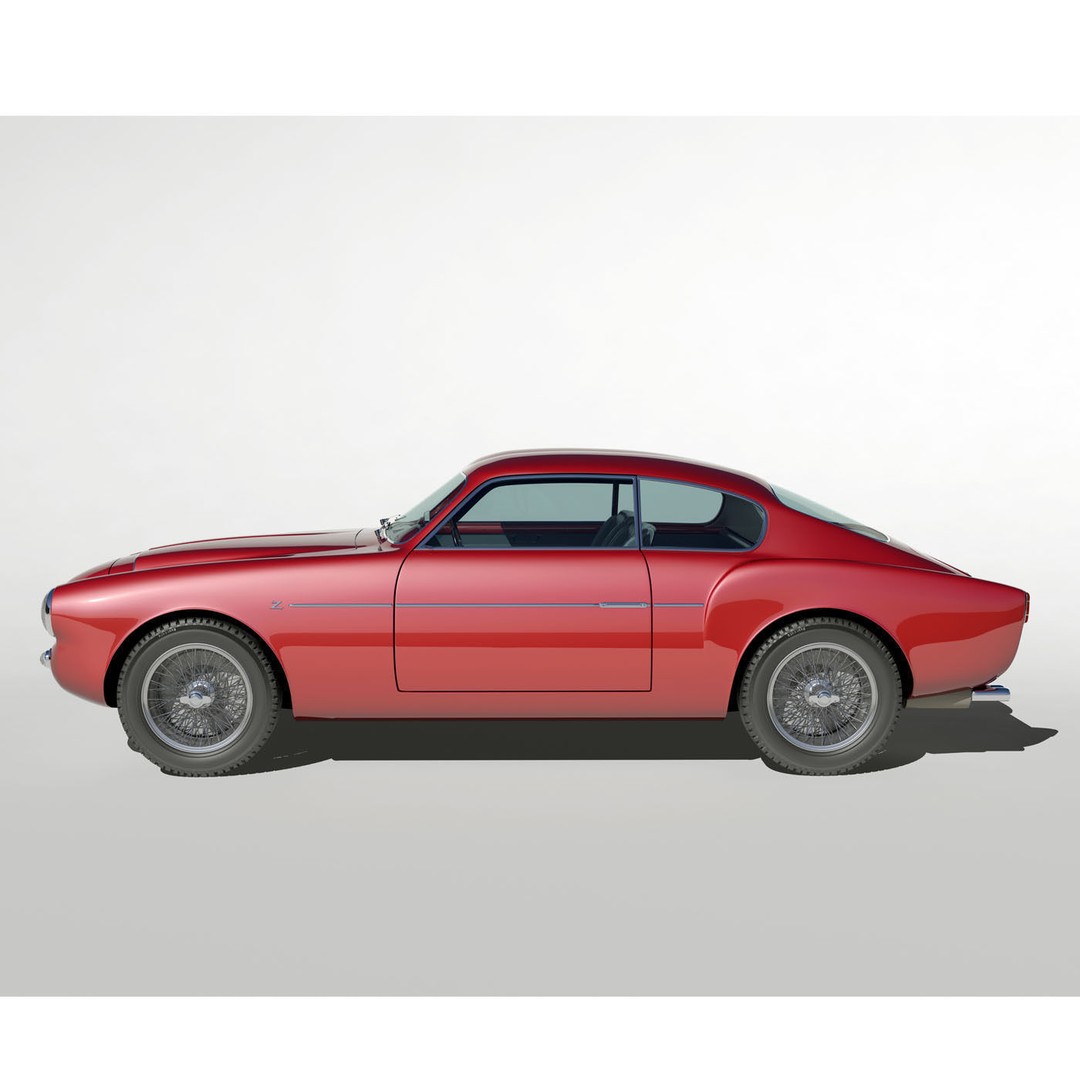 Alfa Romeo 1900 SSZ 3D Model – High Detail Racing Car, FBX & OBJ - View 10
