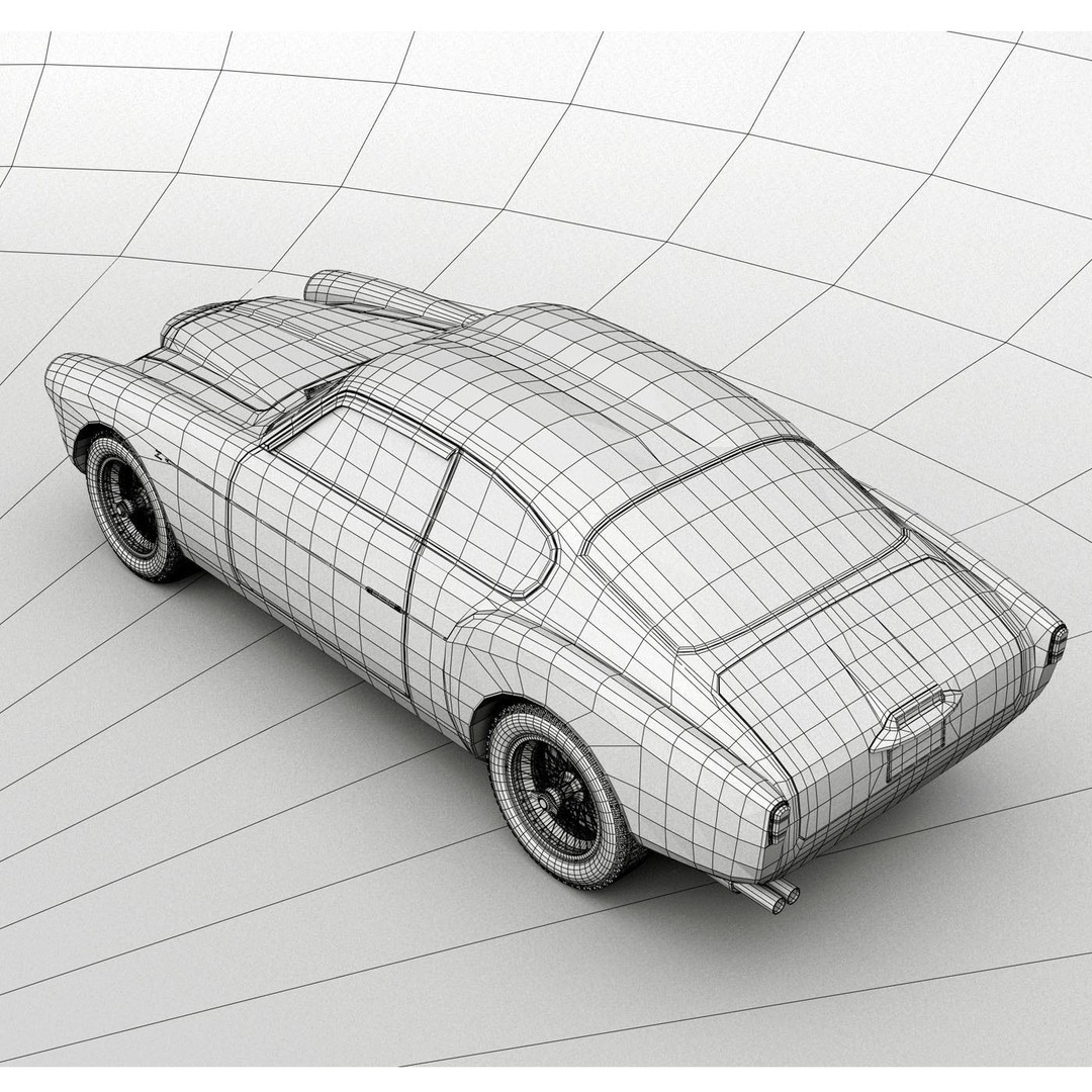 Alfa Romeo 1900 SSZ 3D Model – High Detail Racing Car, FBX & OBJ - View 14