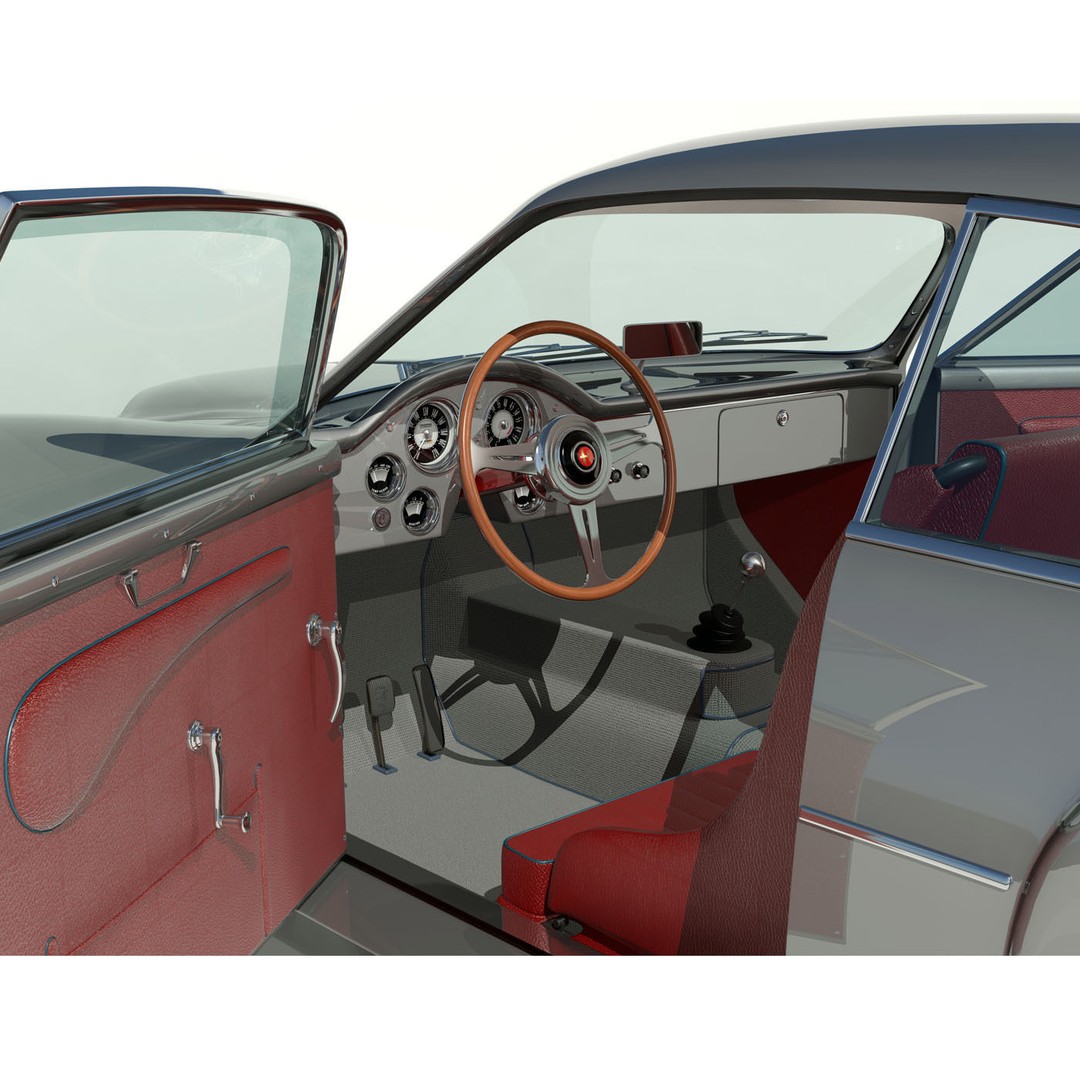 Alfa Romeo 1900 SSZ 3D Model – High Detail Racing Car, FBX & OBJ - View 5