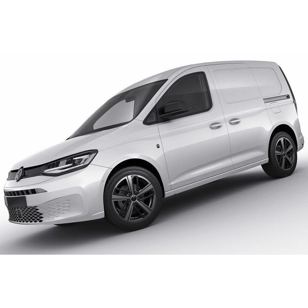 Volkswagen Caddy Van 2021 3D Model – Medium Detail with PBR Materials - View 11