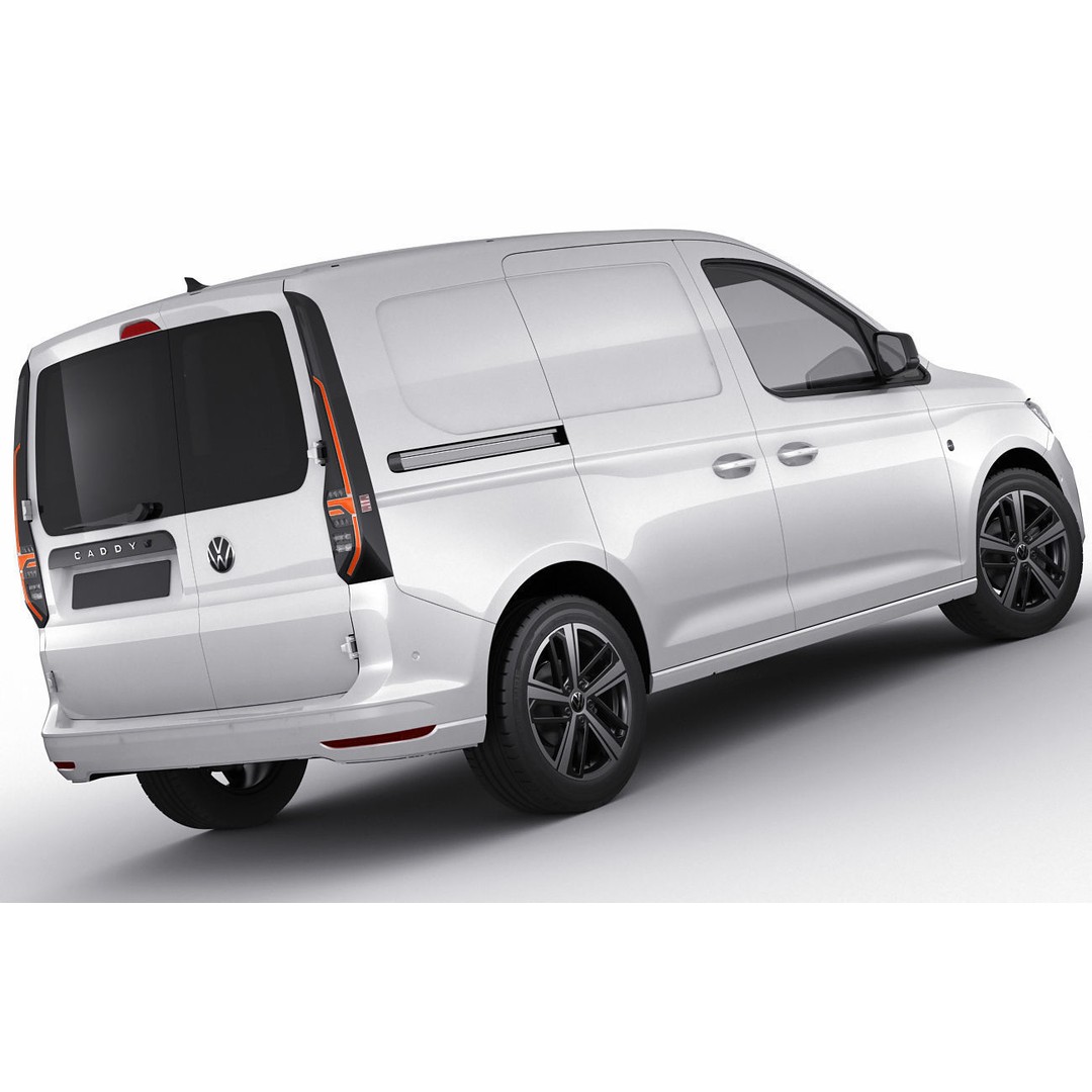 Volkswagen Caddy Van 2021 3D Model – Medium Detail with PBR Materials - View 12