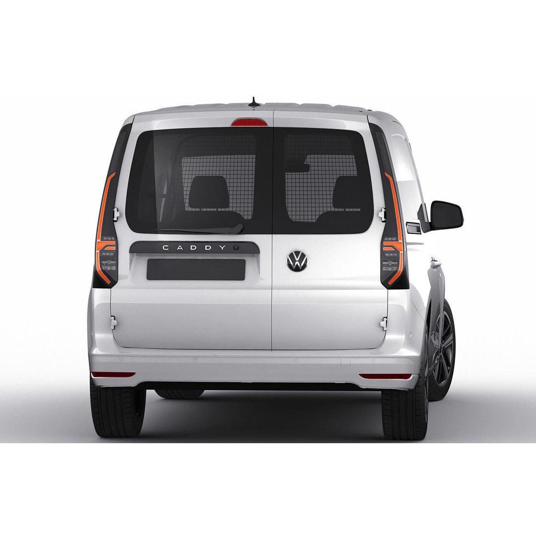 Volkswagen Caddy Van 2021 3D Model – Medium Detail with PBR Materials - View 15