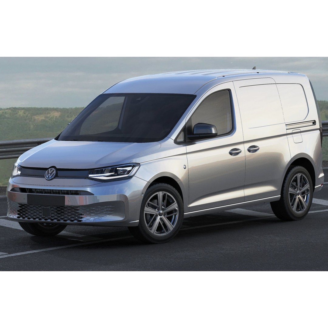 Volkswagen Caddy Van 2021 3D Model – Medium Detail with PBR Materials - View 19