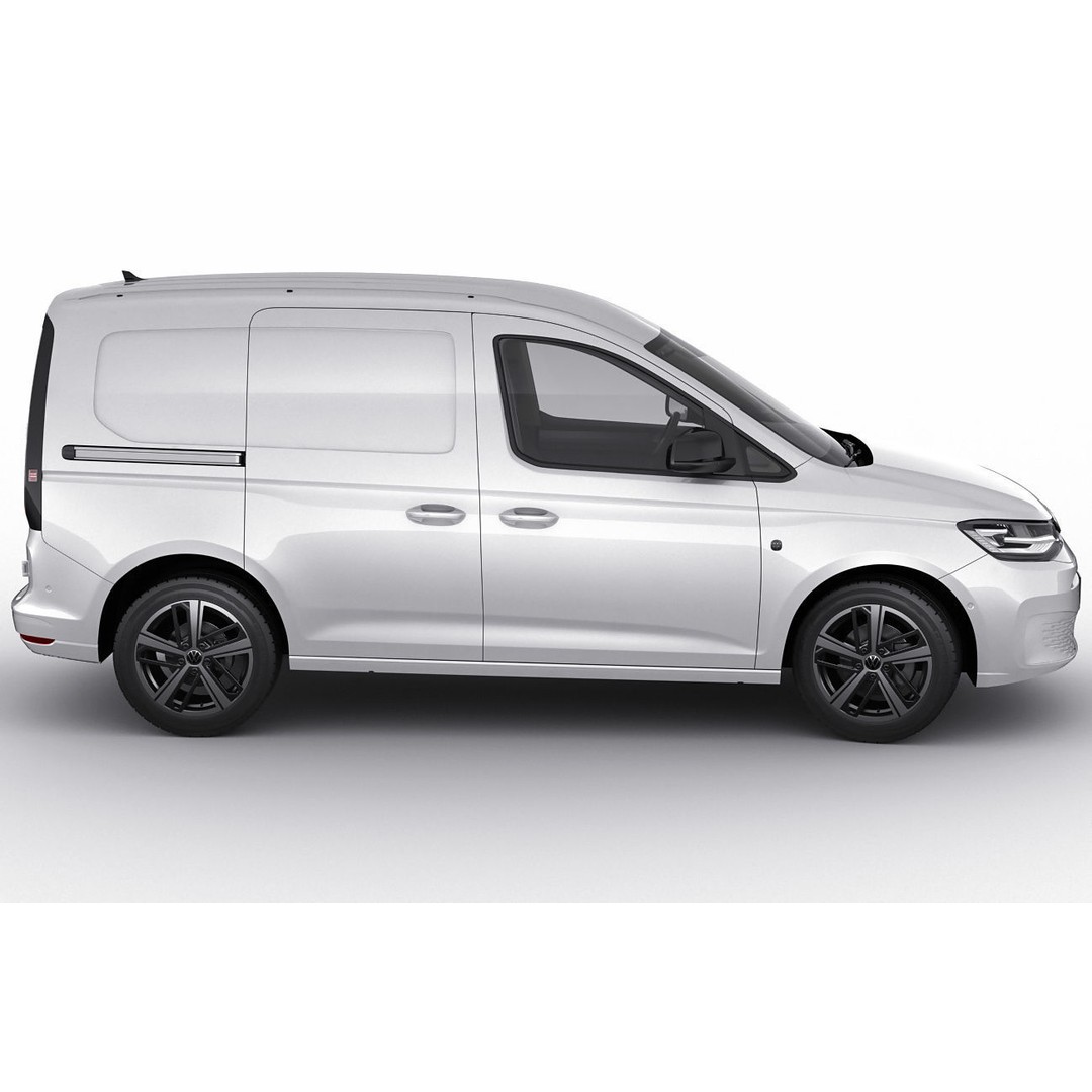 Volkswagen Caddy Van 2021 3D Model – Medium Detail with PBR Materials - View 4