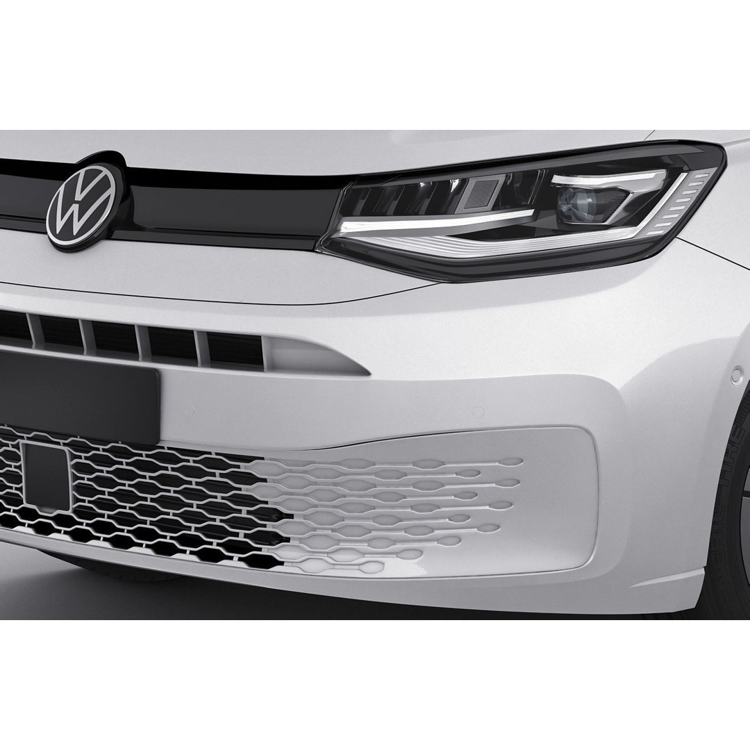 Volkswagen Caddy Van 2021 3D Model – Medium Detail with PBR Materials - View 5