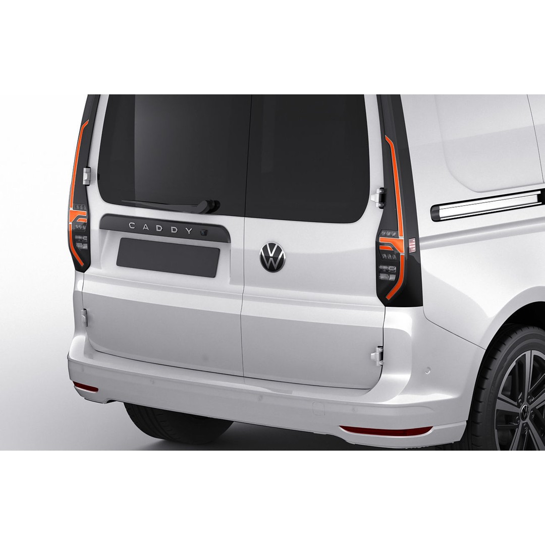 Volkswagen Caddy Van 2021 3D Model – Medium Detail with PBR Materials - View 7