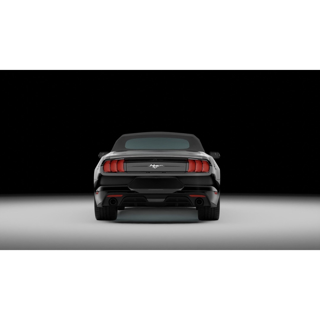 2019 Mustang Convertible 3D Model – High Detail Blender Asset - View 5