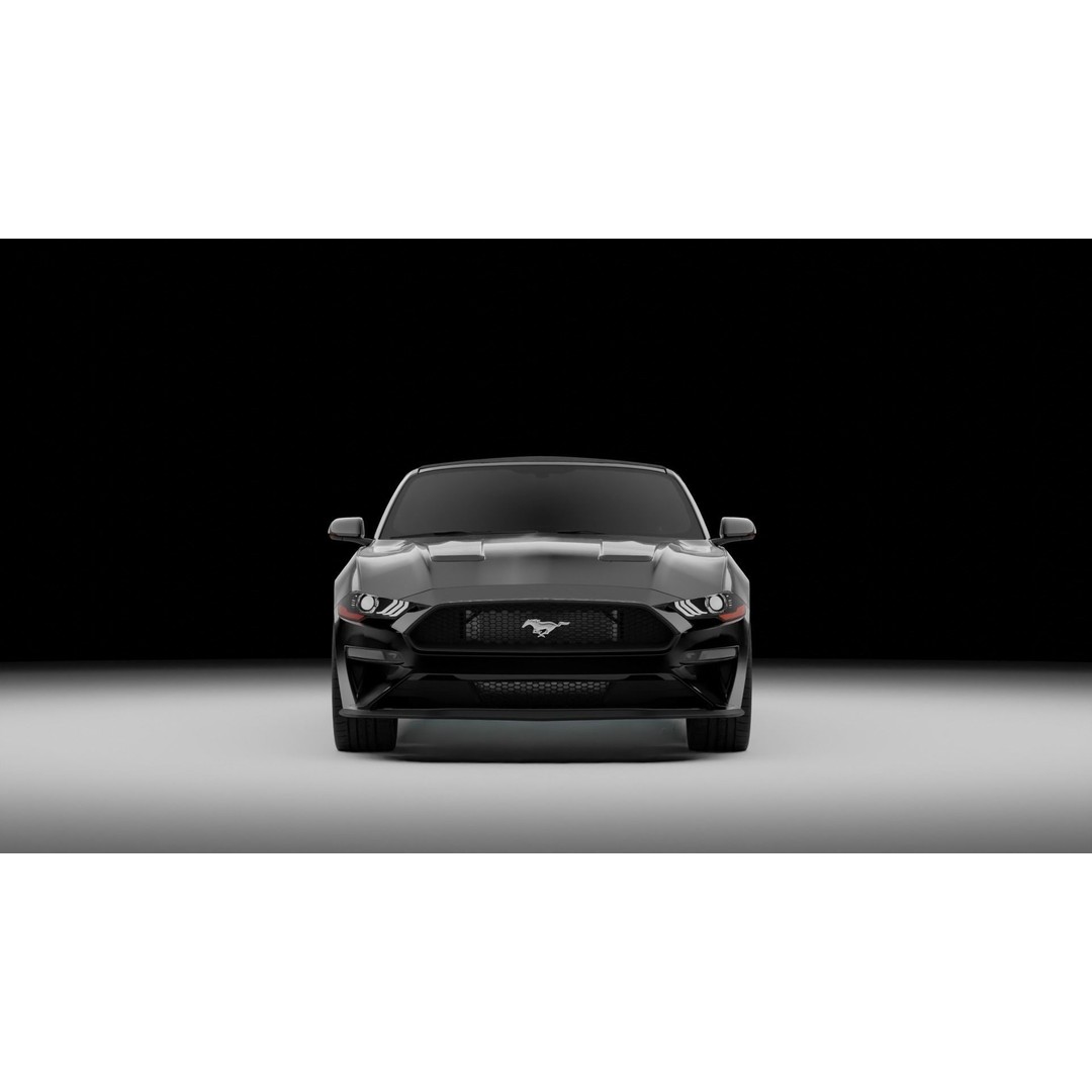 2019 Mustang Convertible 3D Model – High Detail Blender Asset - View 6