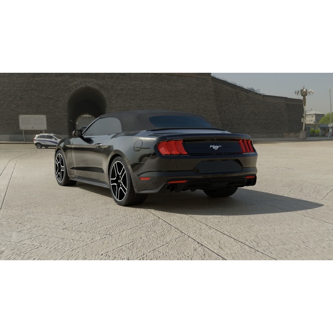 2019 Mustang Convertible 3D Model – High Detail Blender Asset - View 8