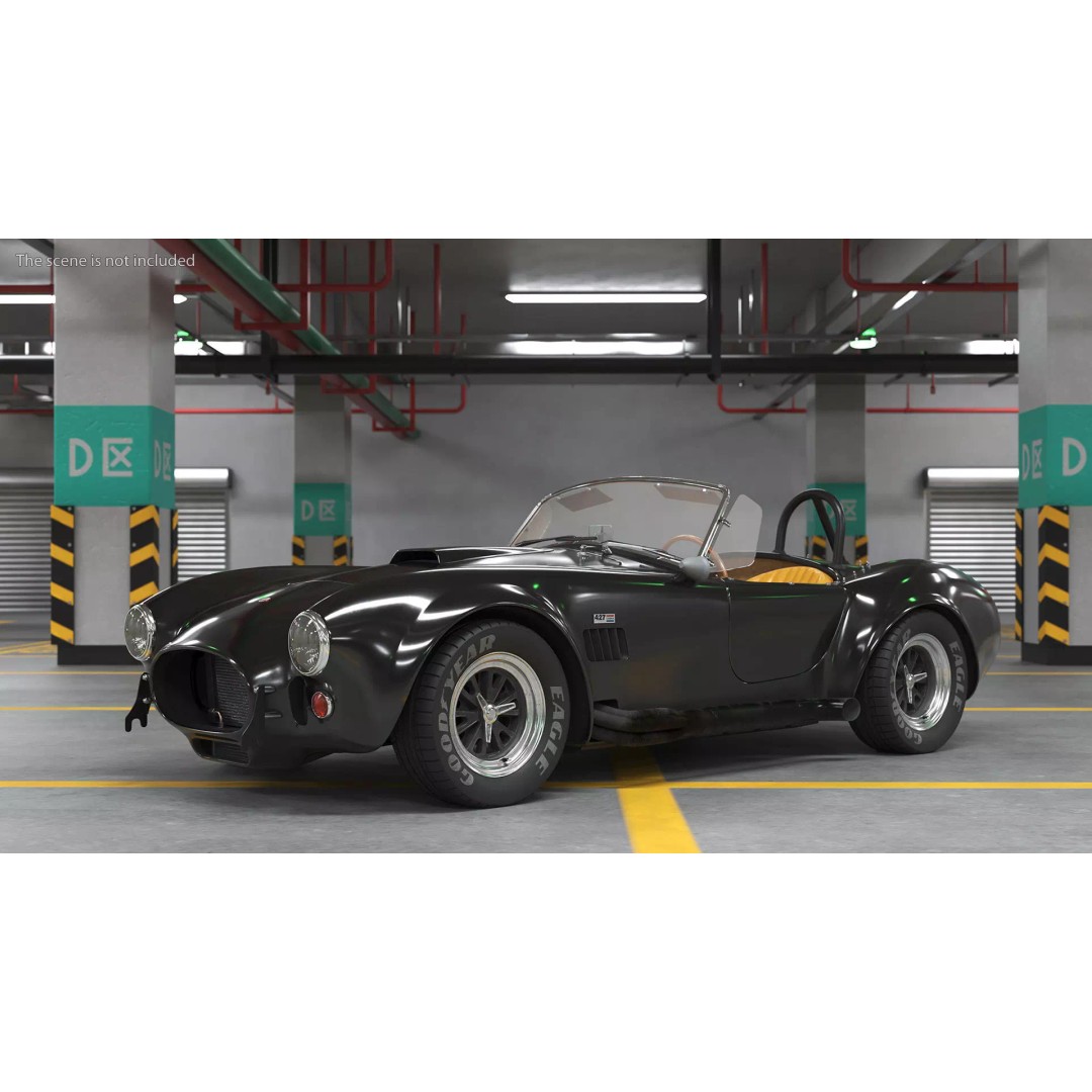 Shelby Cobra 1965 3D Model – Simplified High-Quality Car Asset, FBX - View 2