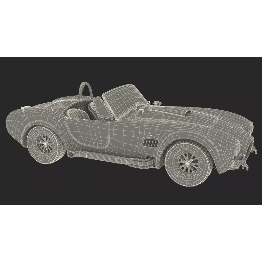Shelby Cobra 1965 3D Model – Simplified High-Quality Car Asset, FBX - View 31