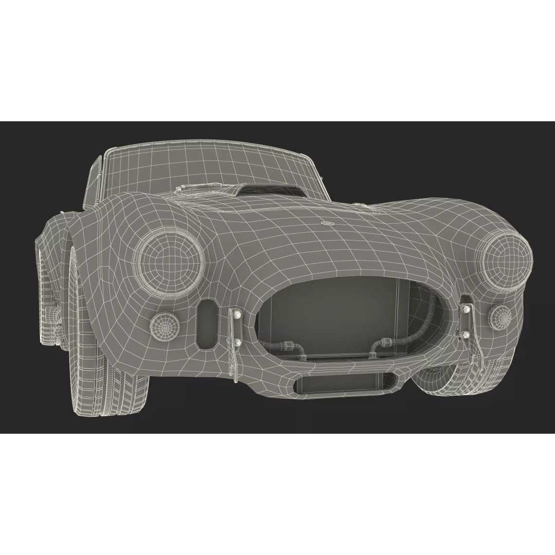 Shelby Cobra 1965 3D Model – Simplified High-Quality Car Asset, FBX - View 32