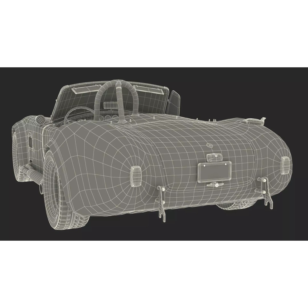 Shelby Cobra 1965 3D Model – Simplified High-Quality Car Asset, FBX - View 33