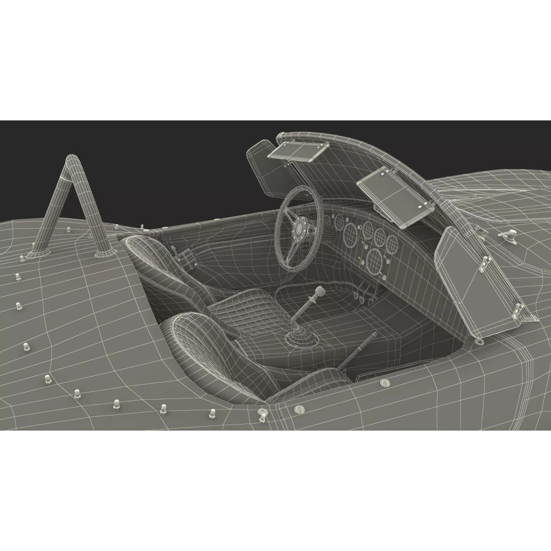 Shelby Cobra 1965 3D Model – Simplified High-Quality Car Asset, FBX - View 35
