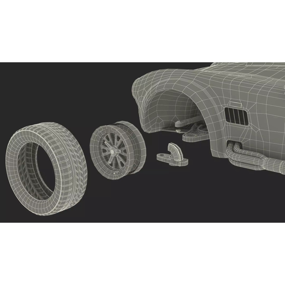 Shelby Cobra 1965 3D Model – Simplified High-Quality Car Asset, FBX - View 37