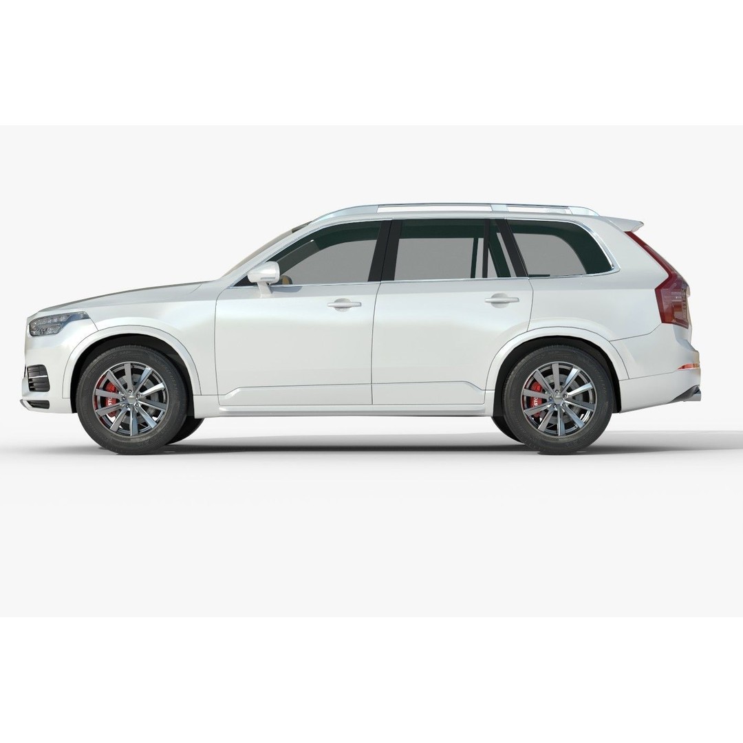 Volvo XC90 3D Model – Low Poly PBR Vehicle with 6 Color Variations - View 6